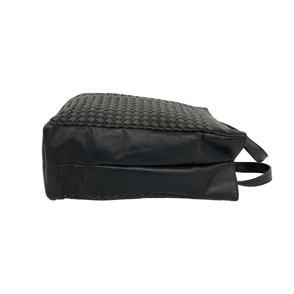 Bottega Veneta Intrecciato Leather Tote Business Black — view 6