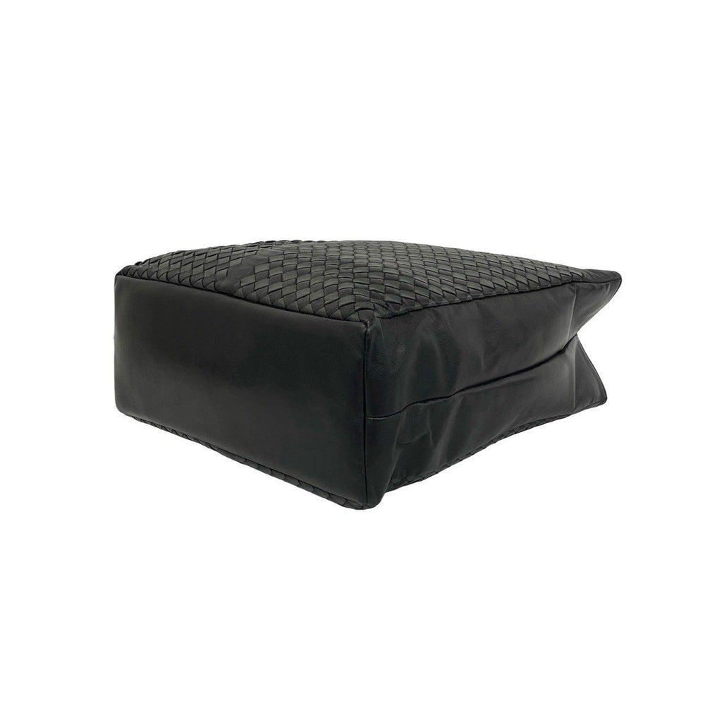 Bottega Veneta Intrecciato Leather Tote Business Black — view 8