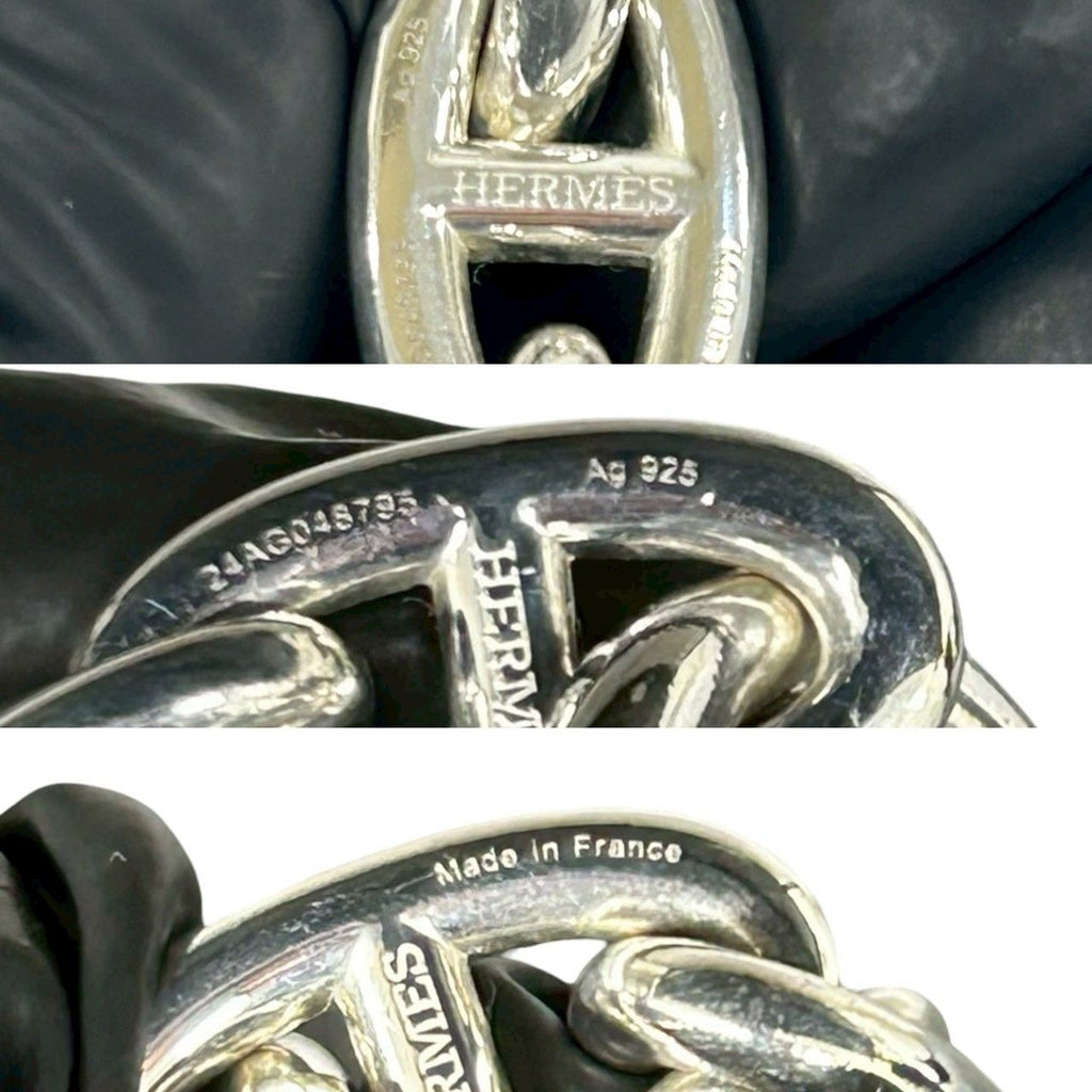 Hermes Chaine D'ancre GM 13 Pieces 925 Sterling Silver Chain Bracelet 0423 — view 3
