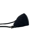 Fendi Zucchino Pattern Canvas Leather Shoulder Bag Pouch Black — view 5