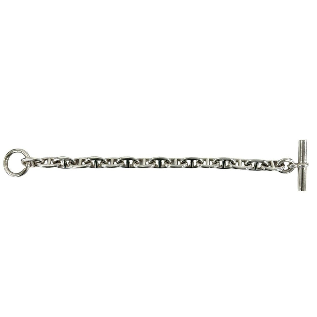 Hermes Chaine D'ancre MM 16 Pieces 925 Sterling Silver Bracelet Chain — view 5