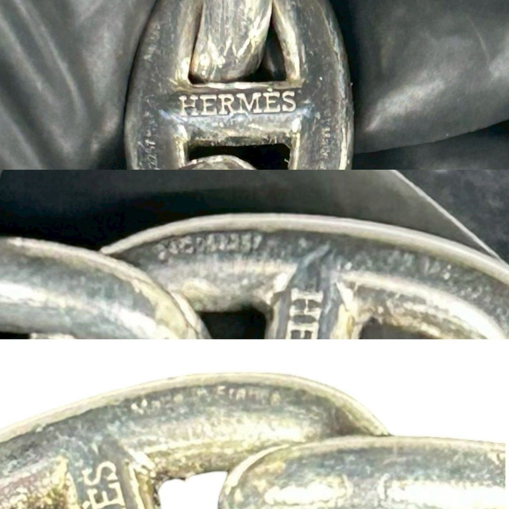 Hermes Chaine D'ancre MM 16 Pieces 925 Sterling Silver Bracelet Chain 0423 — view 3