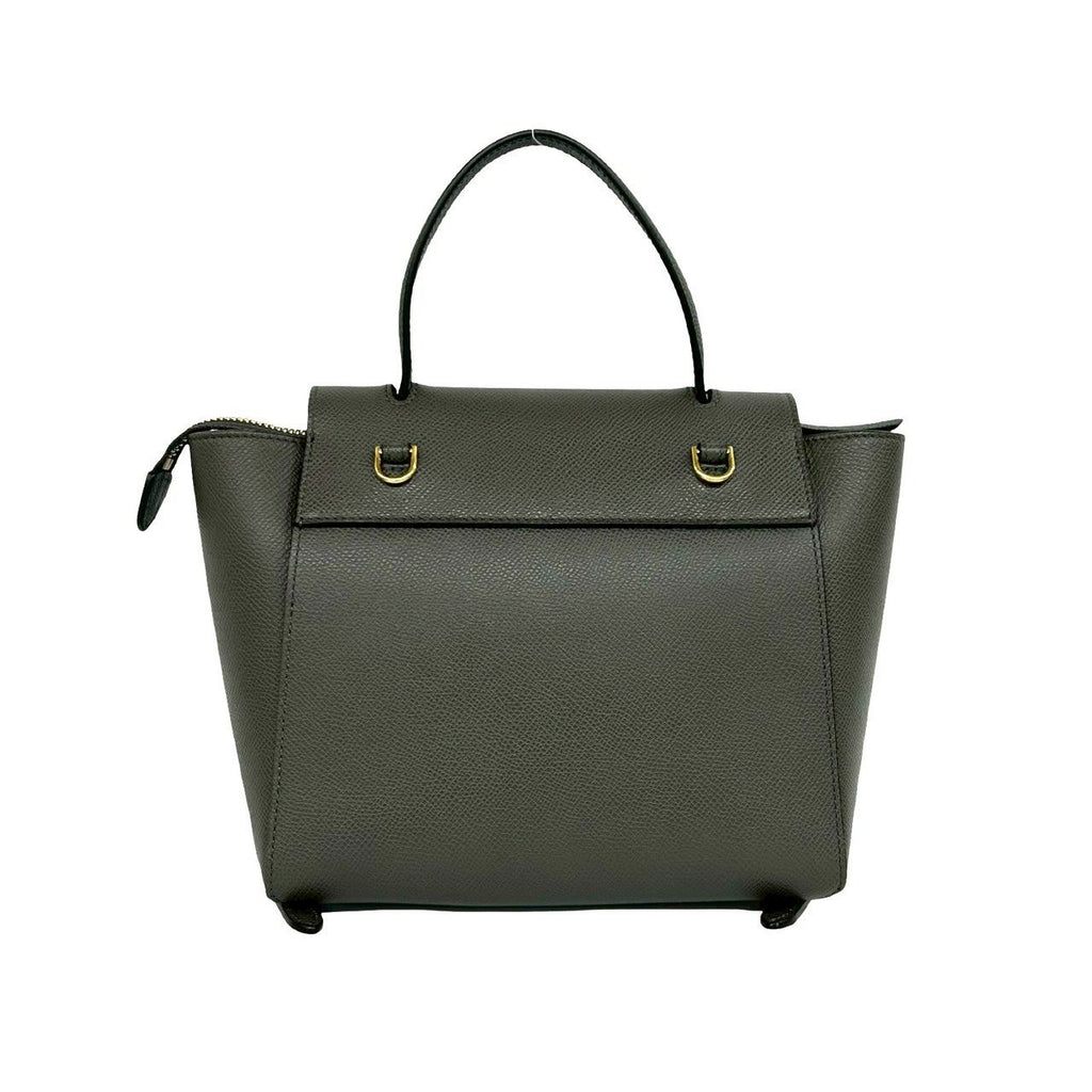 Celine Belt Bag Nano Leather 2-Way Mini Tote Gray — view 3