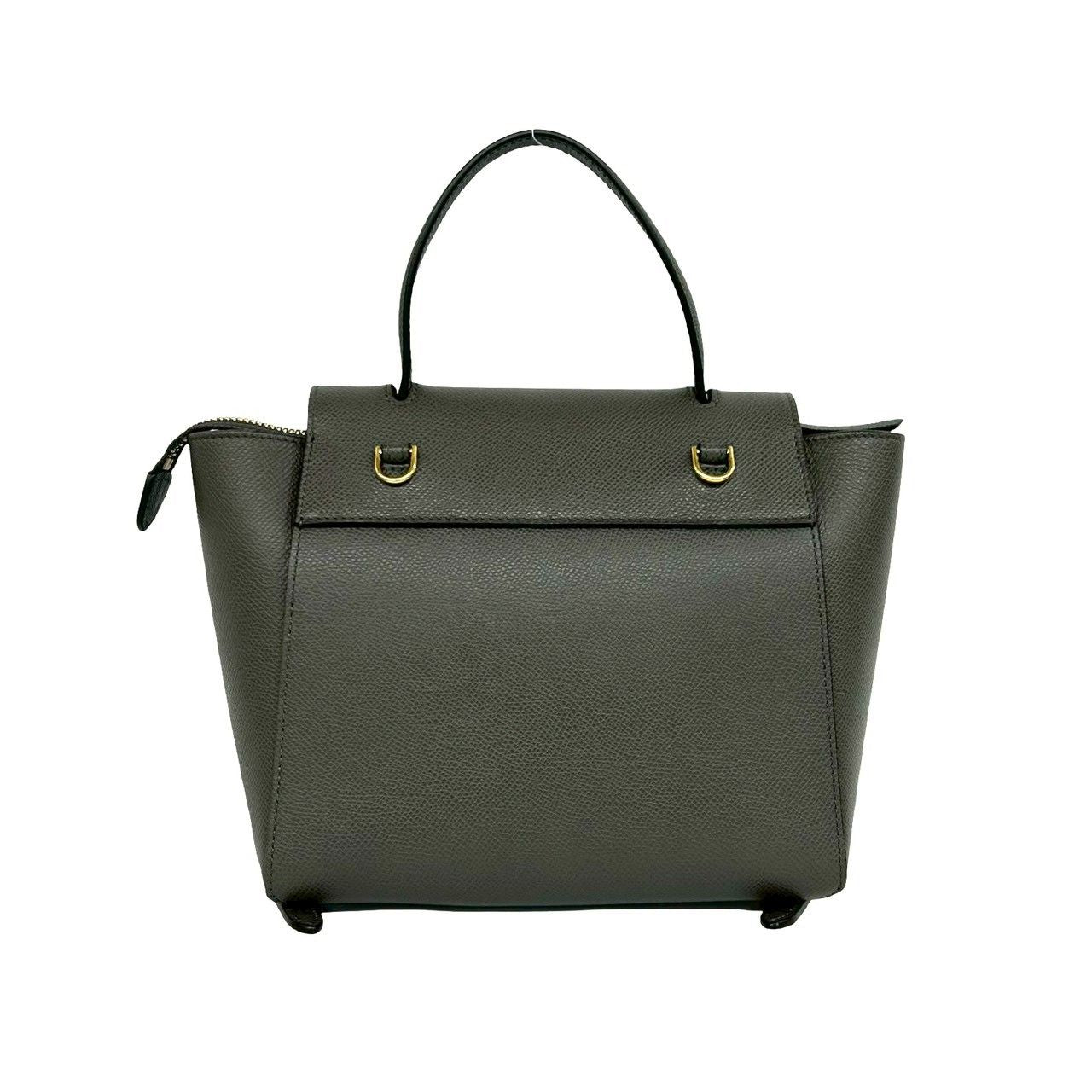 Celine Belt Bag Nano Leather 2-Way Mini Tote Gray — view 3