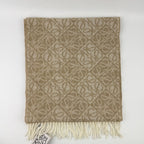 Loewe Anagram Beige le Cashmere Vintage Scarf — view 9