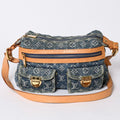 Louis Vuitton Monogram Denim Baggy PM Shoulder Bag Indigo Blue
