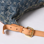 Louis Vuitton Monogram Denim Baggy PM Shoulder Bag Indigo Blue — view 4