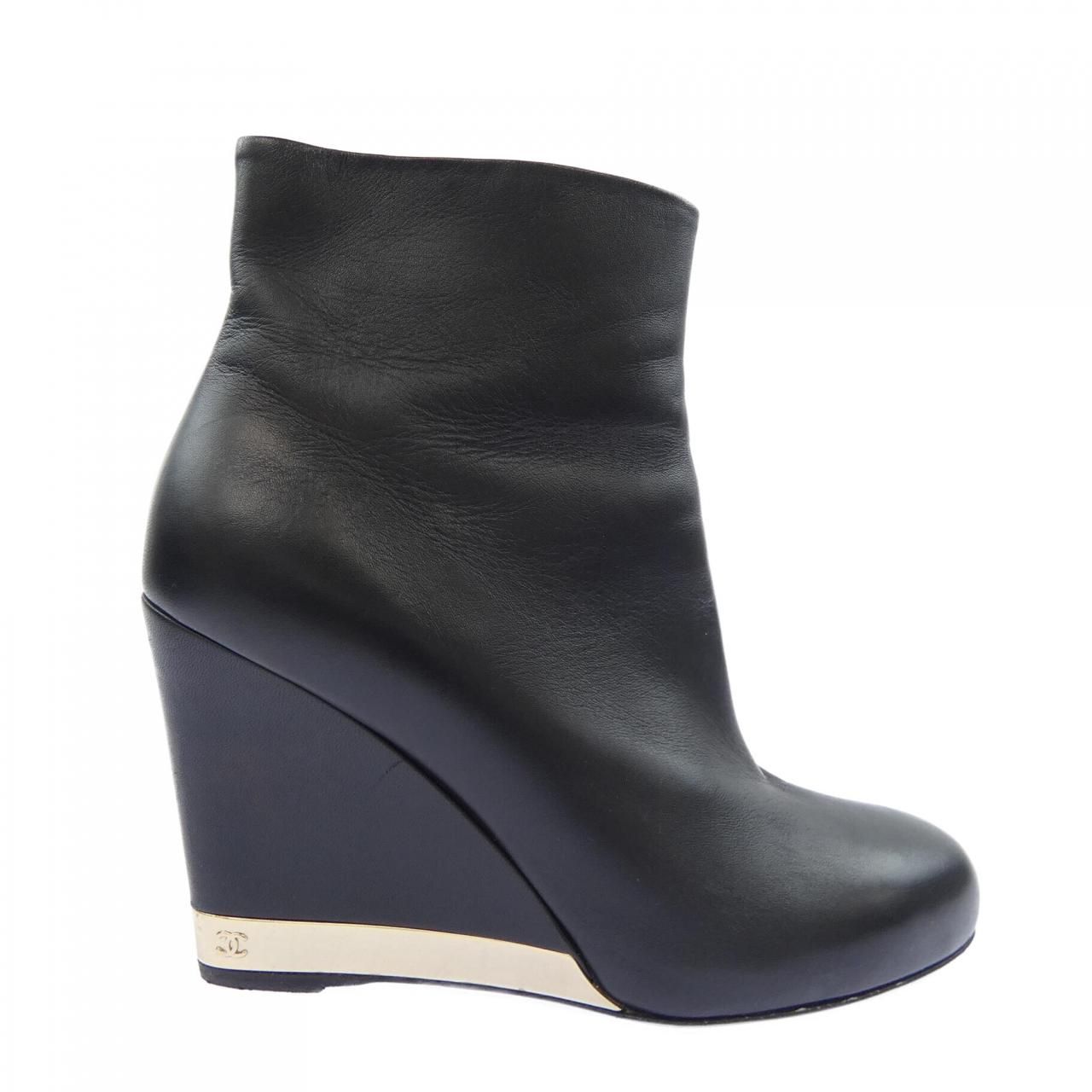 Chanel Short Boots Black