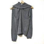 Prada Sleeveless Sweater 38 S Gray Crew Neck with Scarf Cashmere — view 2