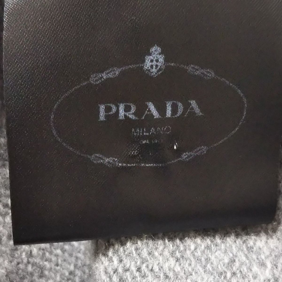 Prada Sleeveless Sweater 38 S Gray Crew Neck with Scarf Cashmere — view 5