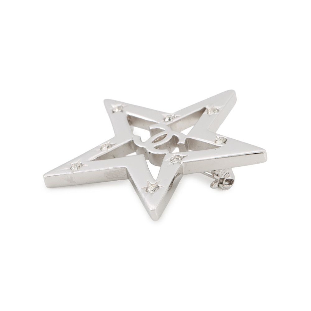 Chanel Brooch CC Logo Star Rhinestone 06c — view 2