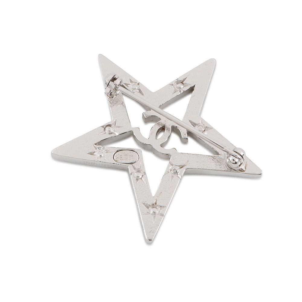 Chanel Brooch CC Logo Star Rhinestone 06c — view 3
