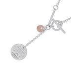 Hermes Necklace Exlibris PM 18k Pink Gold Pendant