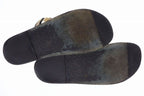 Chanel CC Logo Sports Sandals Satin Leather Beige — view 6