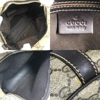 Gucci Shoulder Bag GG Supreme Logo Canvas Beige — view 9