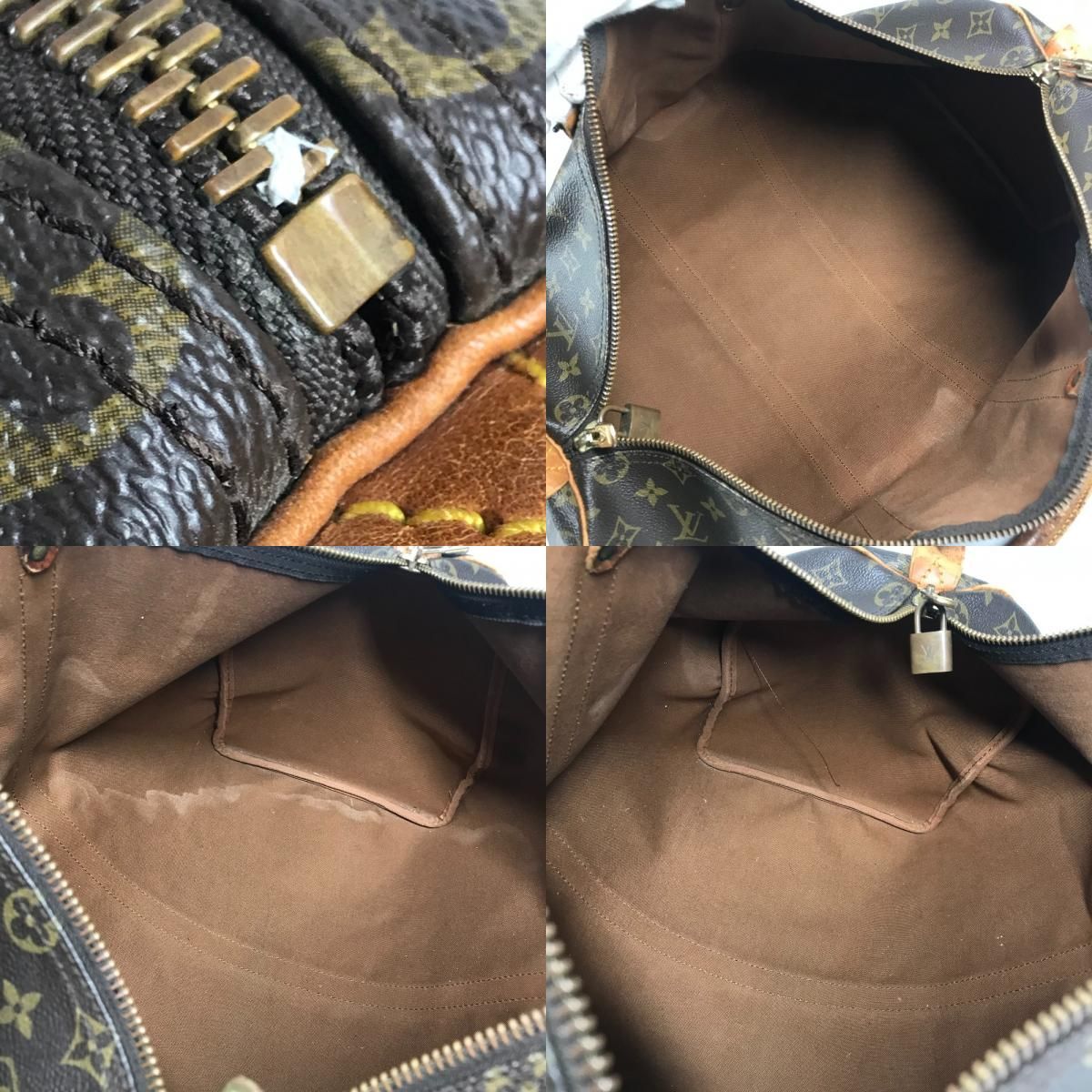 Louis Vuitton Boston Bag Keepall 50 Monogram Canvas Brown — view 8
