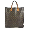 Louis Vuitton Handbag Sac Plat Monogram Canvas Brown