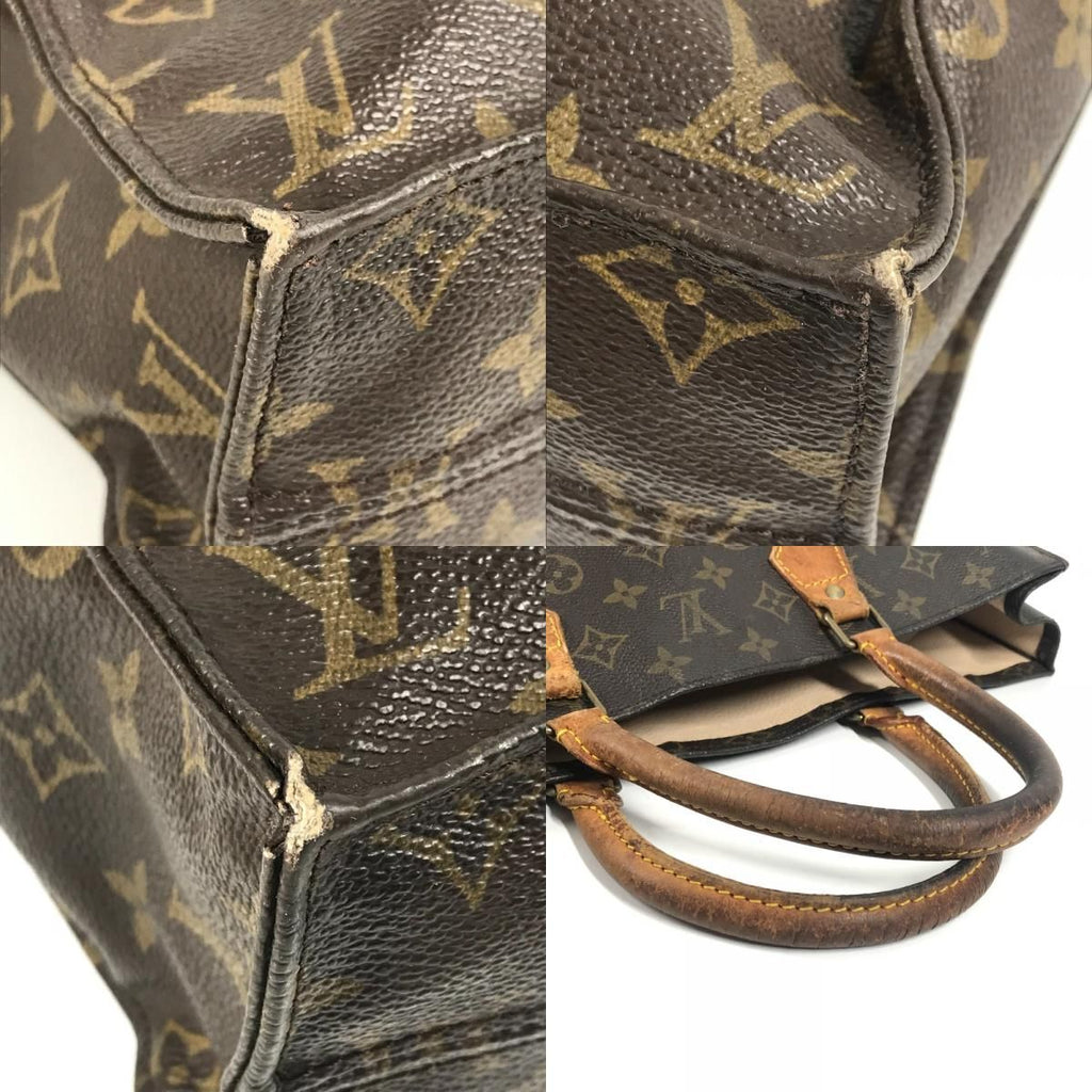 Louis Vuitton Handbag Sac Plat Monogram Canvas Brown — view 7