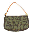 Louis Vuitton Shoulder Bag Pochette Monogram Graffiti Canvas Khaki