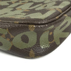 Louis Vuitton Shoulder Bag Pochette Monogram Graffiti Canvas Khaki — view 6