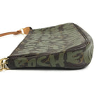Louis Vuitton Shoulder Bag Pochette Monogram Graffiti Canvas Khaki — view 3