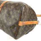 Louis Vuitton Boston Bag Keepall Bandouliere 45 Monogram Canvas Brown — view 6