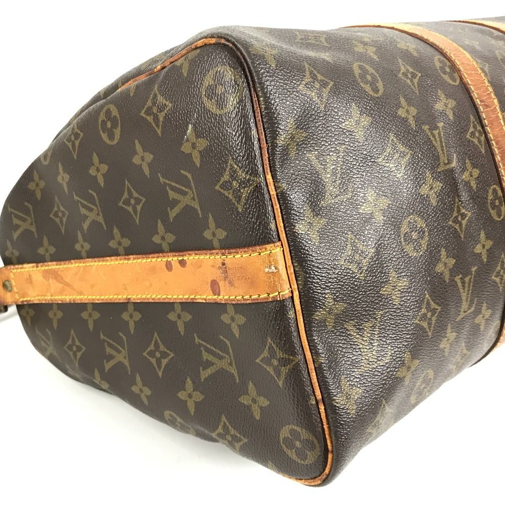 Louis Vuitton Boston Bag Keepall Bandouliere 45 Monogram Canvas Brown — view 7