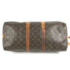 Louis Vuitton Boston Bag Keepall Bandouliere 45 Monogram Canvas Brown — view 5
