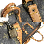 Louis Vuitton Boston Bag Keepall Bandouliere 45 Monogram Canvas Brown — view 8