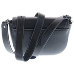 Dior Saddle Messenger Mini Shoulder Bag Black Leather Silver — view 2
