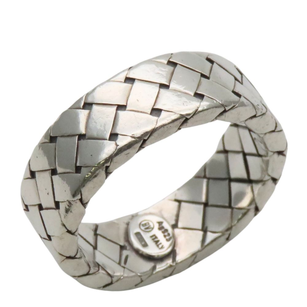 Bottega Veneta Ring Intrecciato 925 Sterling Silver Braided