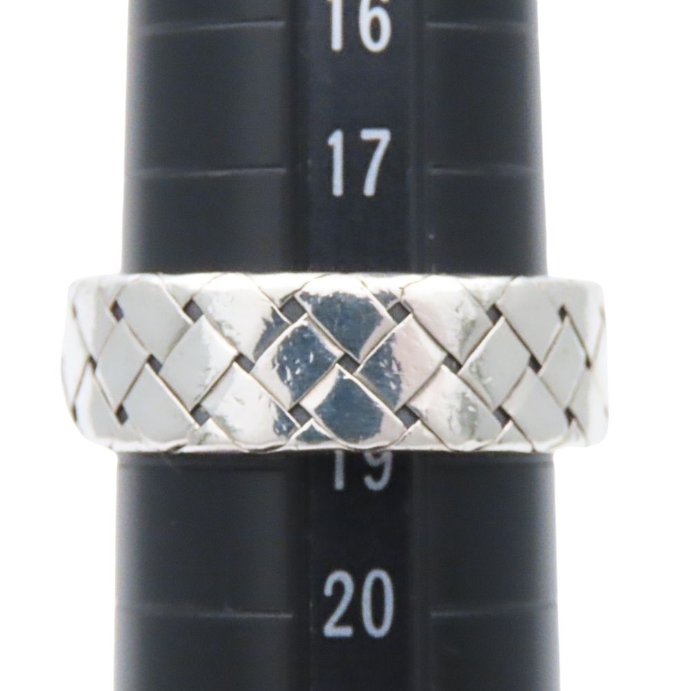 Bottega Veneta Ring Intrecciato 925 Sterling Silver Braided