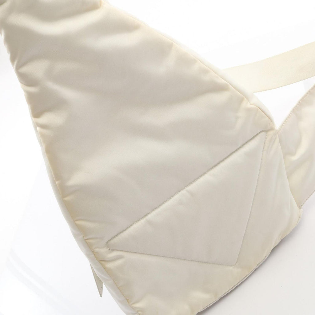 Prada Waist Bag Re-Nylon White Nylon Leather Triangle Logo — view 9