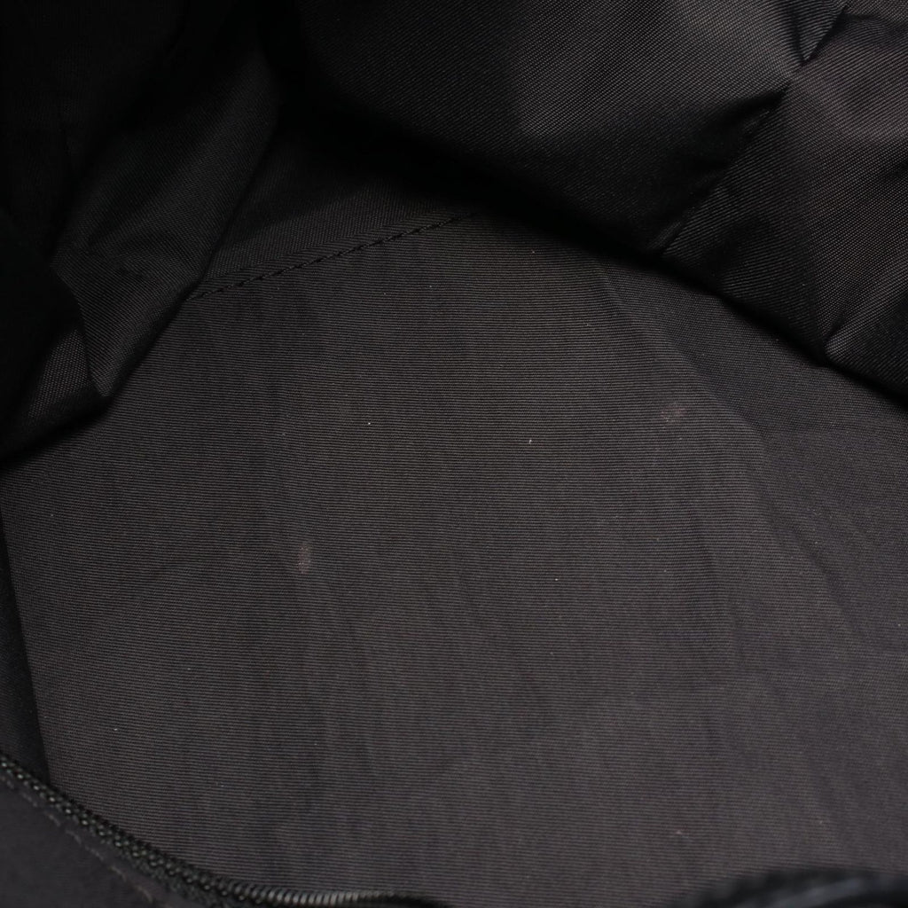 Chanel Tote Paris Biarritz MM Black Canvas Leather MM — view 6