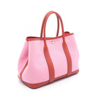 Hermes Tote Garden Party TPM Pink Rouge Ducese Canvas Leather — view 2