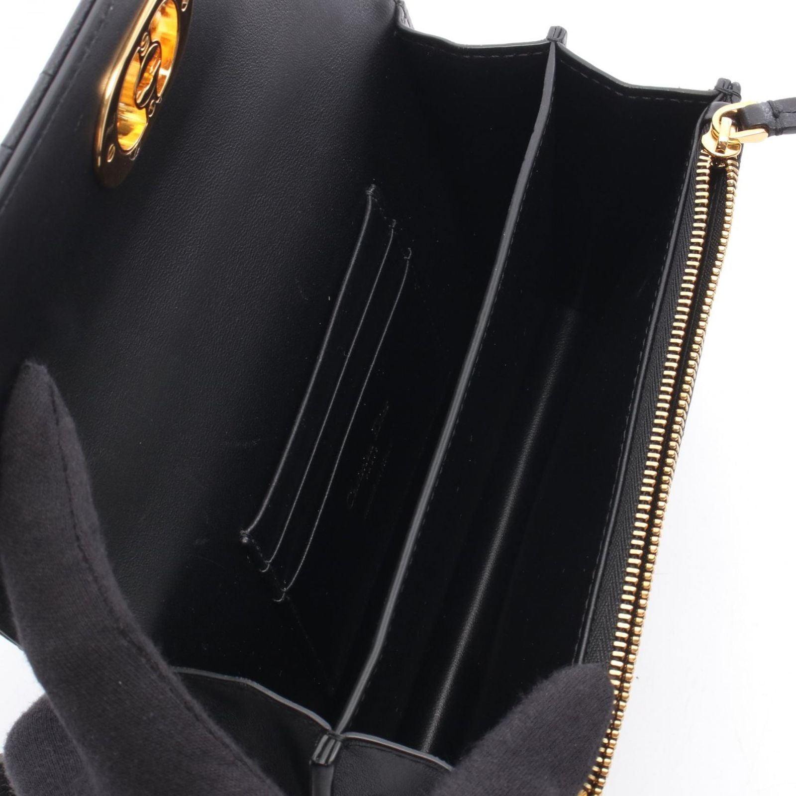 Dior Shoulder Bag Miss Caro Black Leather — view 3