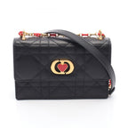 Dior Shoulder Bag Miss Caro Black Leather