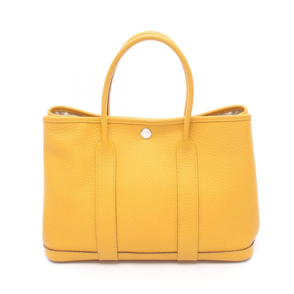 Hermes Tote Garden Party TPM Joan Ambre Leather