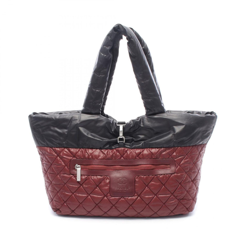 Chanel Tote Coco Cocoon MM Reversible Black Nylon Leather — view 6