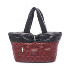 Chanel Tote Coco Cocoon MM Reversible Black Nylon Leather — view 6