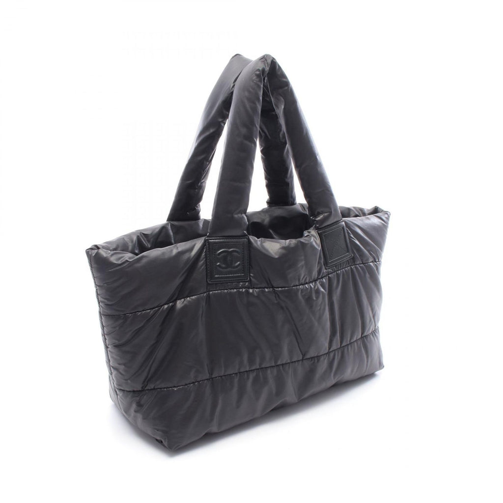 Chanel Tote Coco Cocoon MM Reversible Black Nylon Leather — view 2