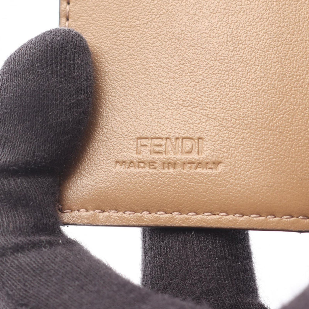 Fendi Trifold Wallet Baguette Zucca Brown Canvas — view 5