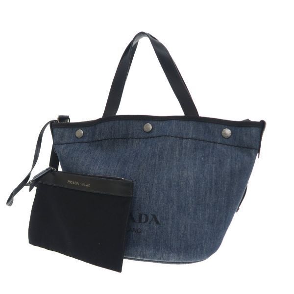 Prada Denim 2-Way Tote