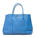 Hermes Tote Garden Party Vache Country Blue Royale