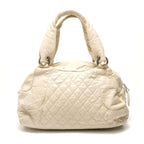 Chanel Shoulder Bag Leather Quilted CC Logo — view 2