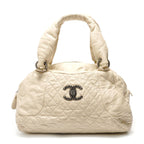 Chanel Shoulder Bag Leather Quilted CC Logo