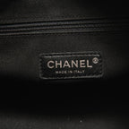 Chanel Shoulder Bag Leather Quilted CC Logo — view 9
