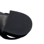 Chanel Sandals CC Logo Camellia Heels Velvet 39c Shoes Black — view 6