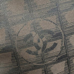 Chanel Tote New Travel Line PM CC Logo Jacquard Nylon Leather Dark Brown Black — view 5