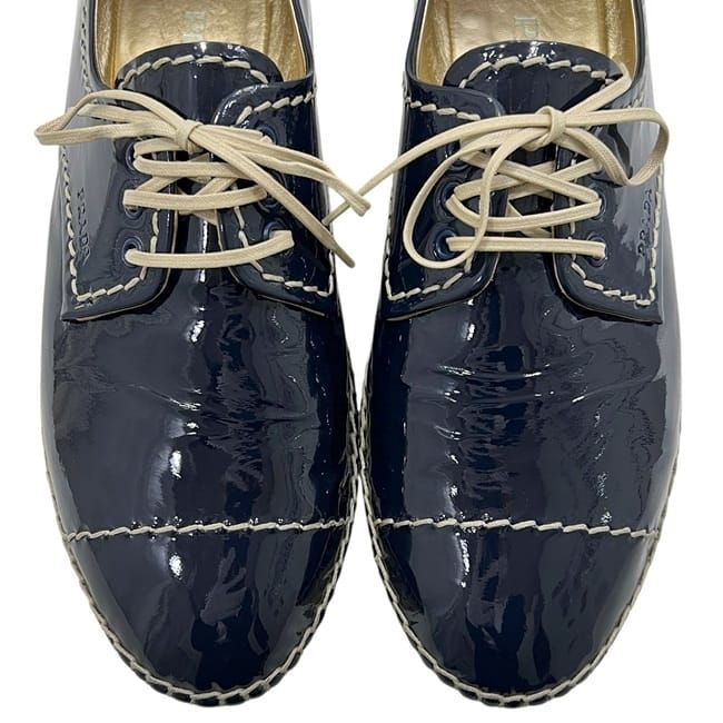 Prada Platform Espadrilles Black Shoes — view 4